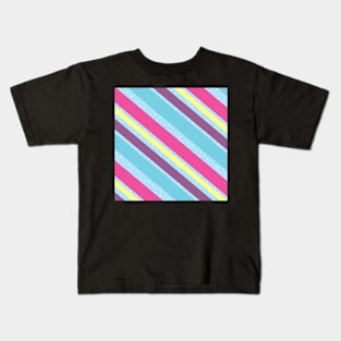 Super Pretty Stripes in Candy Colors Kids T-Shirt